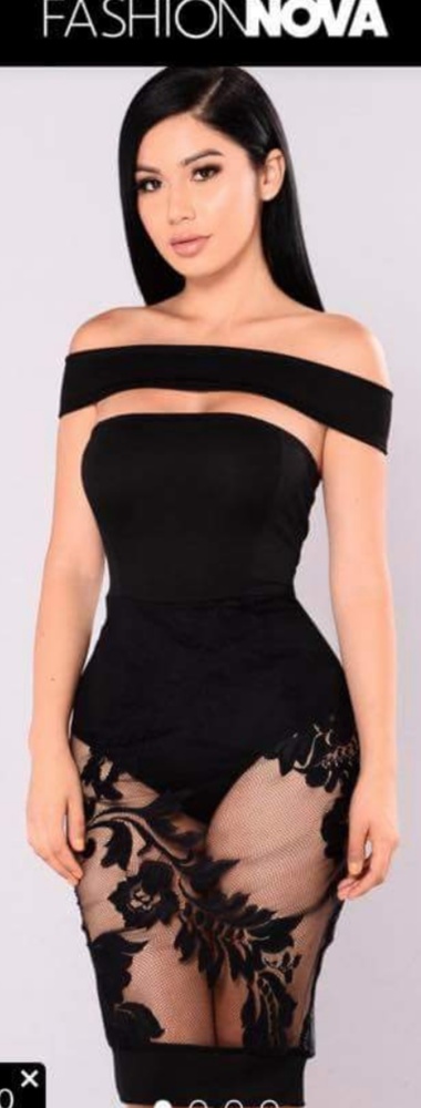 Fashion Nova "Komasa Off Shoulder" Dress